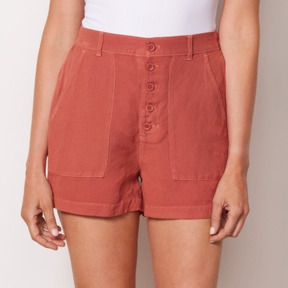 Anthropologie Cloth & Stone Button Front Short